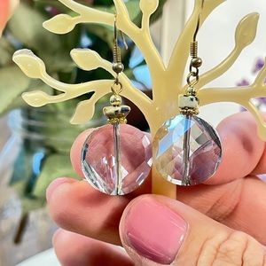 5 for$25! Faceted Glass & Polished Agate Earrings